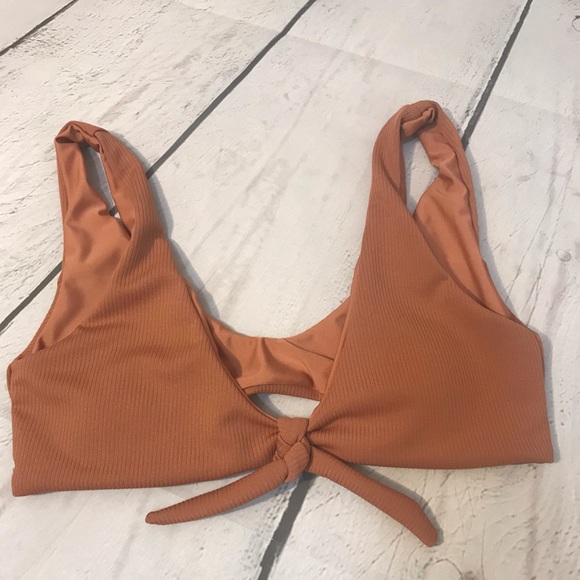 Nude Bikini with Bow Tie Top - Picture 6 of 7